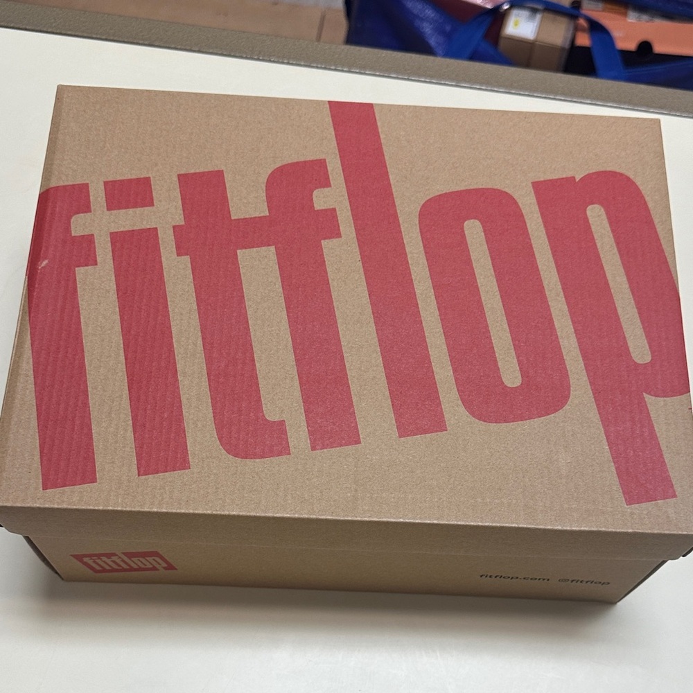 Fitflop Women's Orange and Pink Woven Platform Sandals - Picture 13 of 13